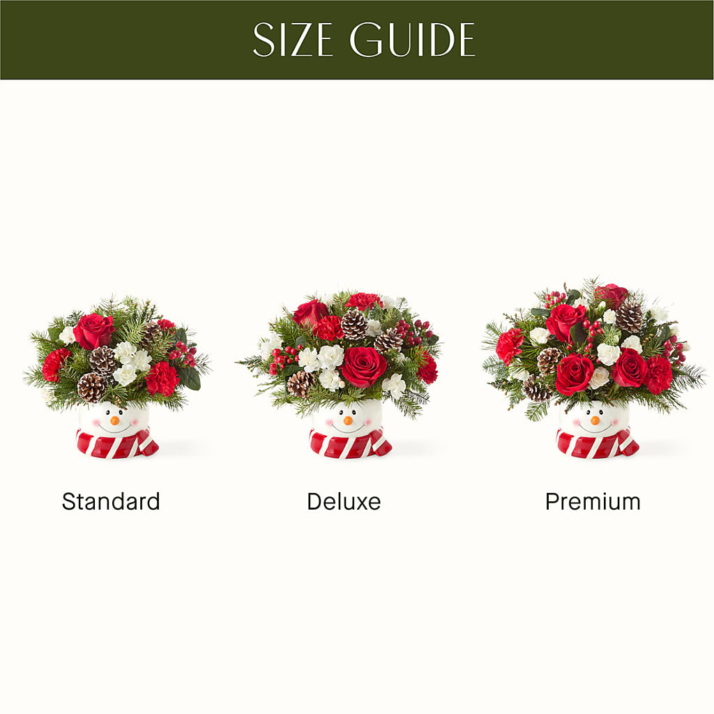 Jolly Snowman Bouquet – Family Florist, Red Springs NC