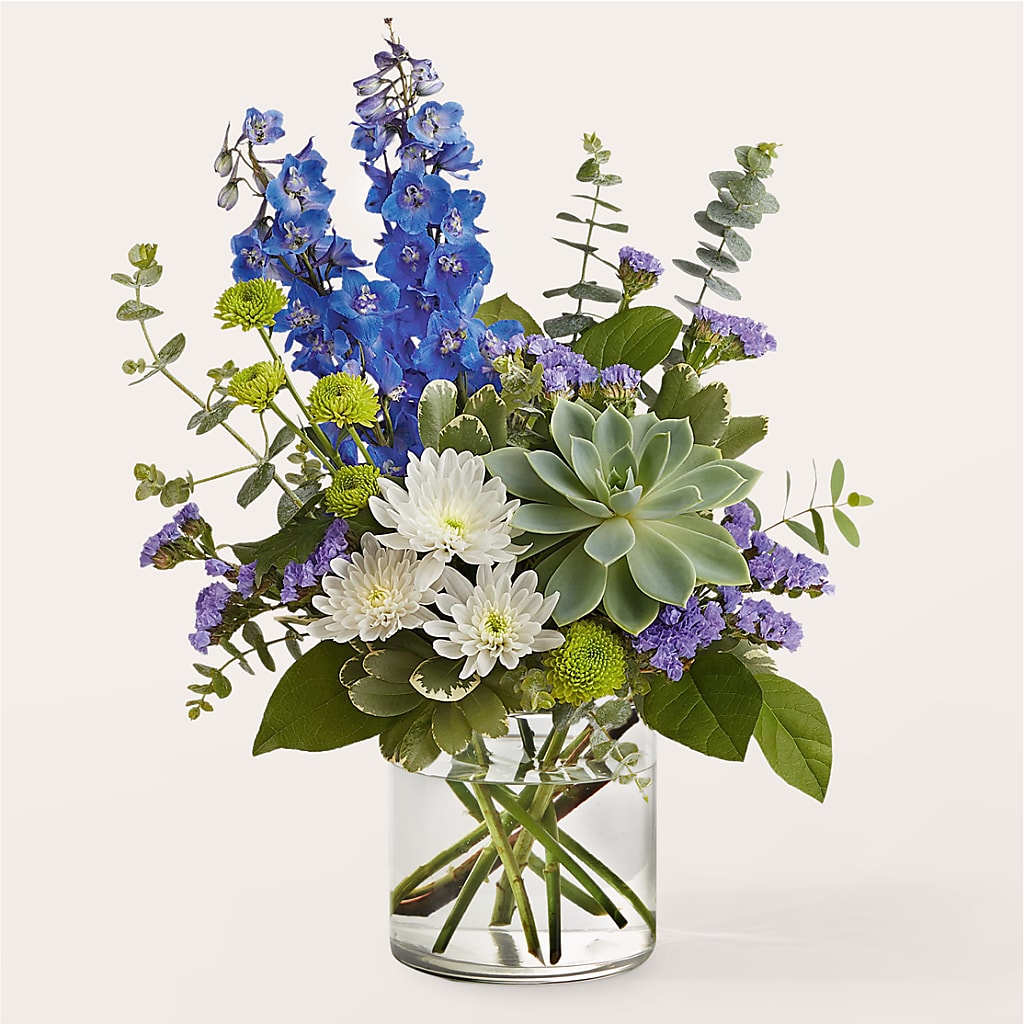 Cerulean Waves Bouquet – Family Florist, Red Springs NC