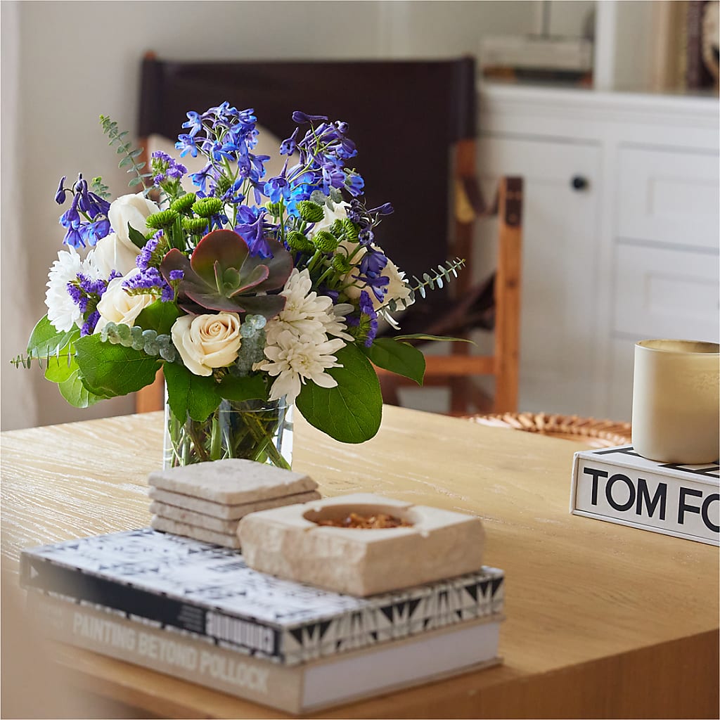 Cerulean Waves Bouquet – Family Florist, Red Springs NC