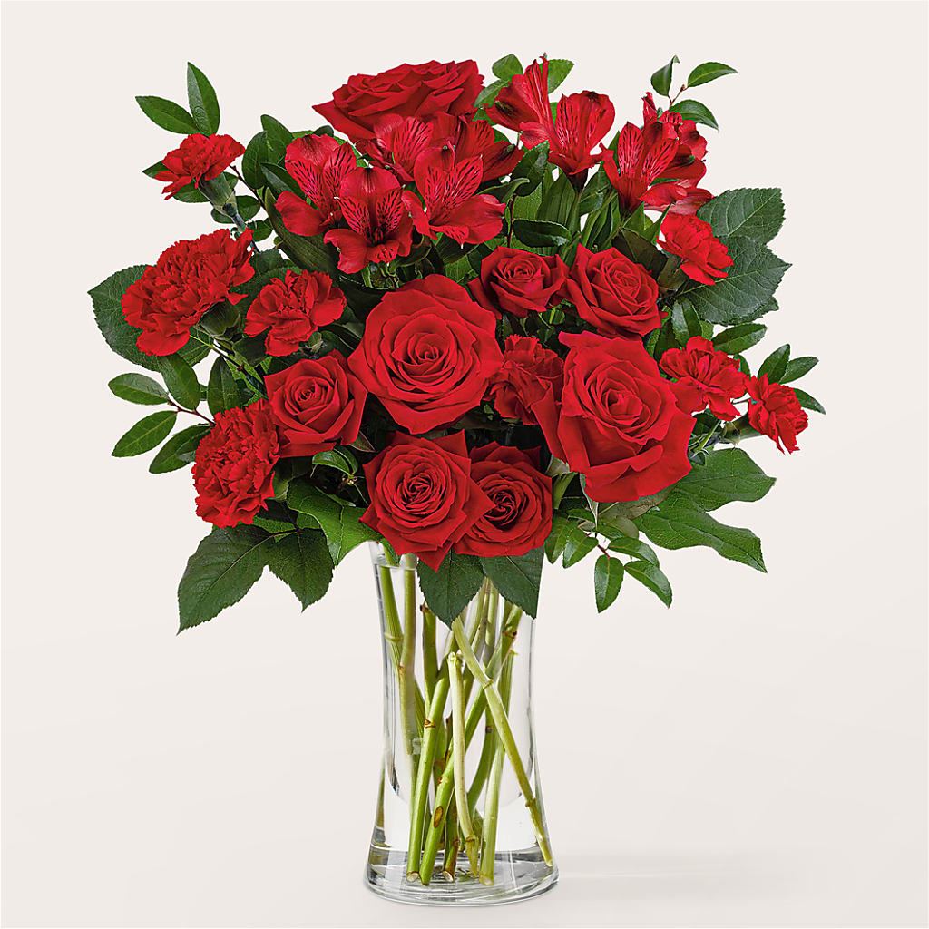Brilliant Ruby Bouquet – Family Florist, Red Springs NC