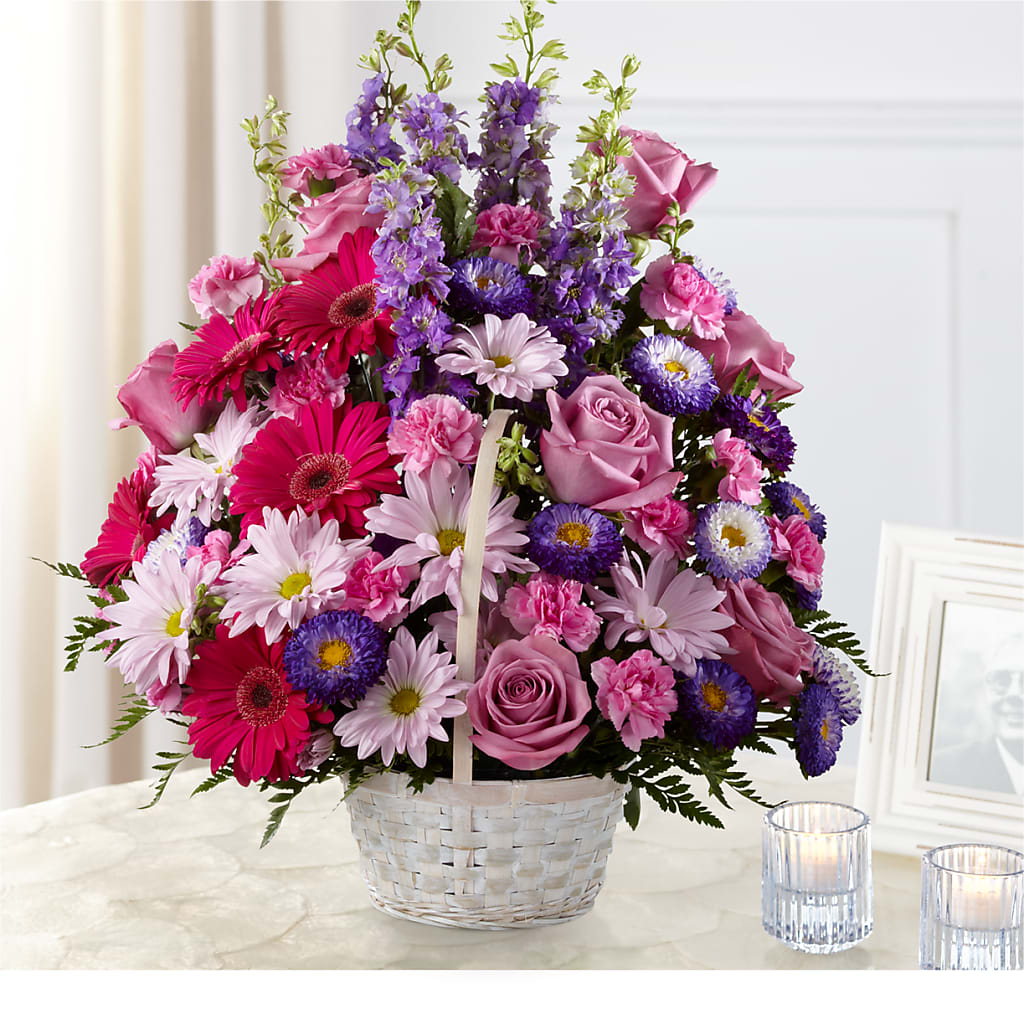 Pastel Peace Basket – Family Florist, Red Springs NC