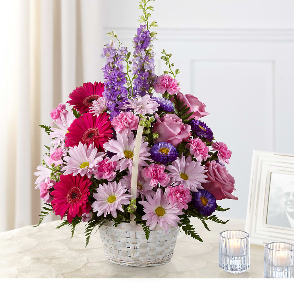 Pastel Peace Basket – Family Florist, Red Springs NC