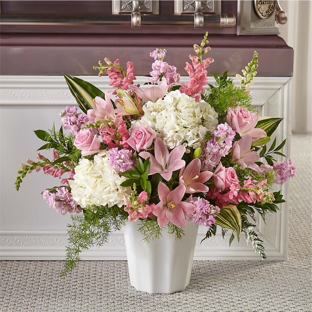 Simply Serene Floor Basket – Family Florist, Red Springs NC