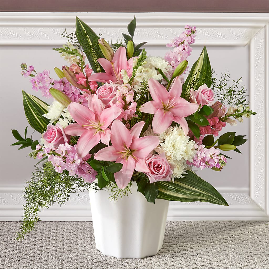 Simply Serene Floor Basket – Family Florist, Red Springs NC