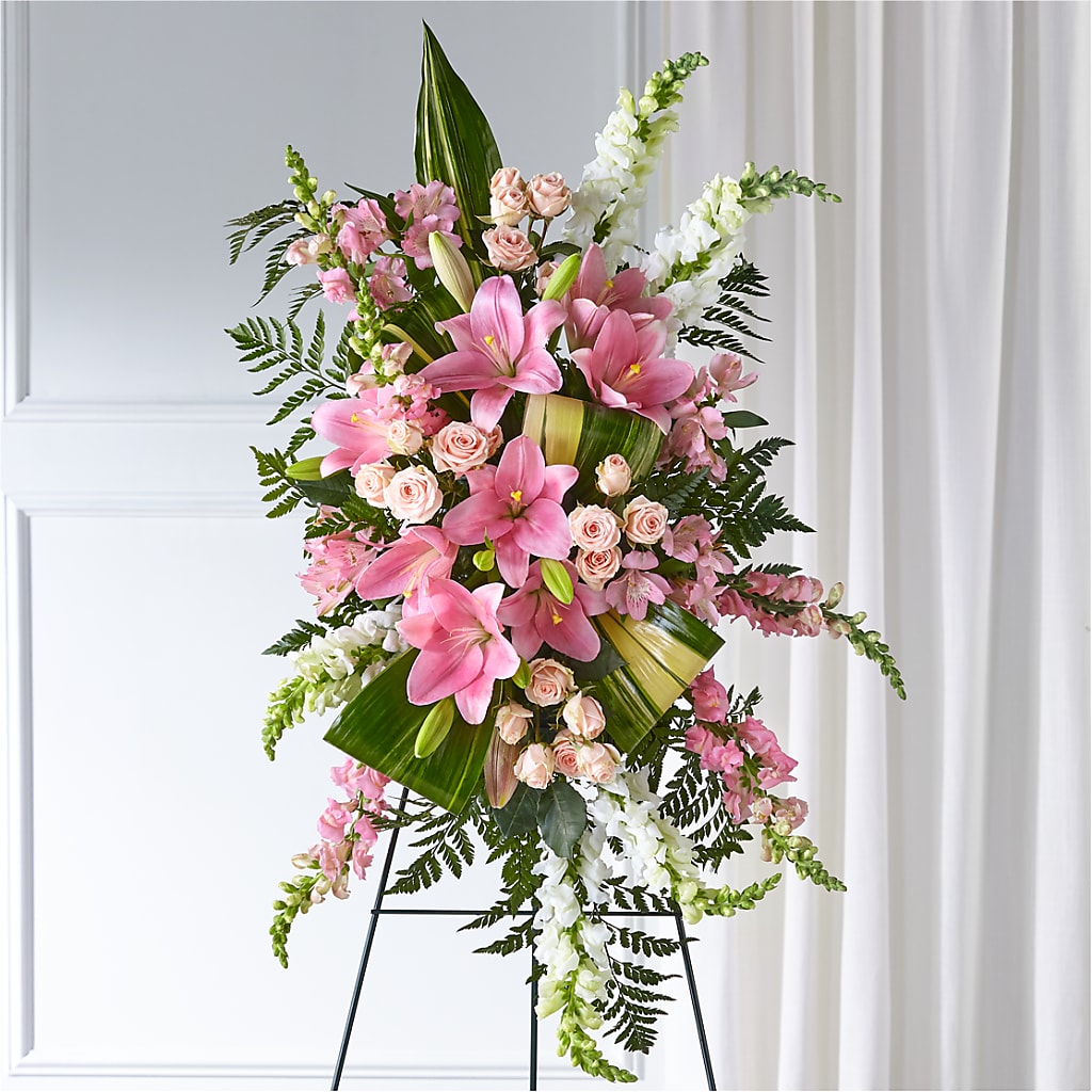 Elegant Embrace Standing Spray – Family Florist, Red Springs NC