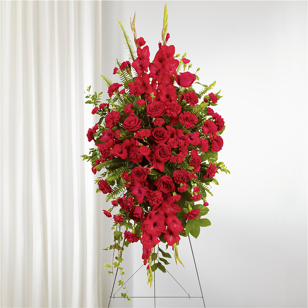 From the Heart Standing Spray – Family Florist, Red Springs NC
