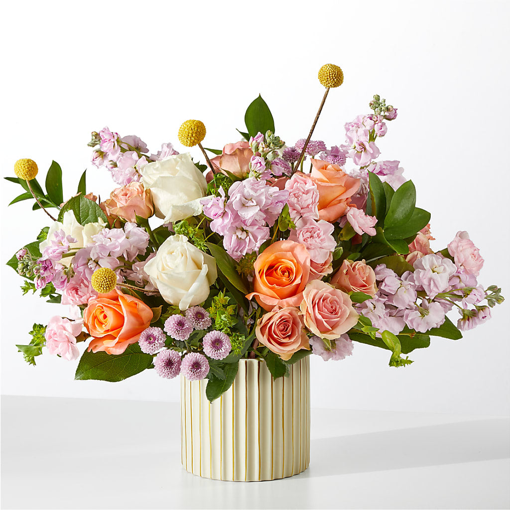 French Market Bouquet with Ivory Vase – Family Florist, Red Springs NC