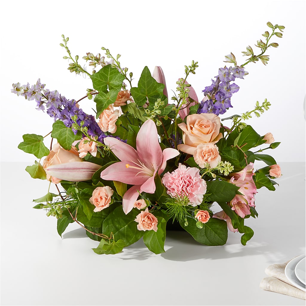 Blossom Time Centerpiece – Family Florist, Red Springs NC