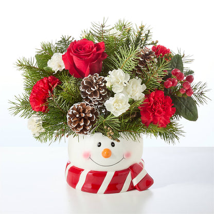Jolly Snowman Bouquet –  Family Florist, Red Springs NC
