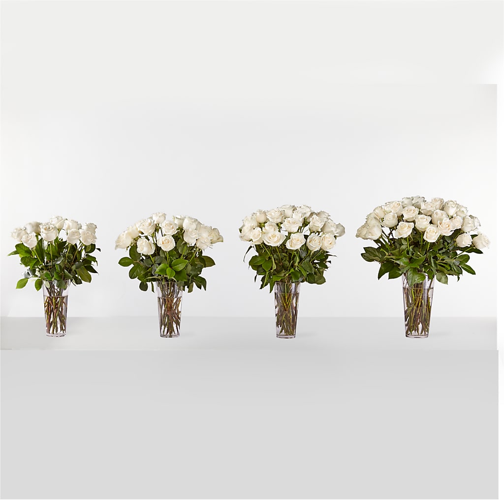 Long Stem White Rose Bouquet –  Family Florist, Red Springs NC