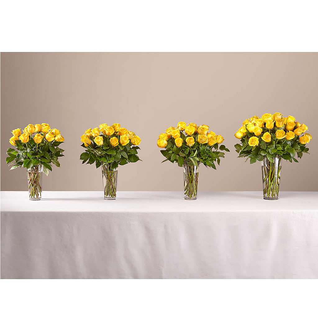 Long Stem Yellow Rose Bouquet –  Family Florist, Red Springs NC