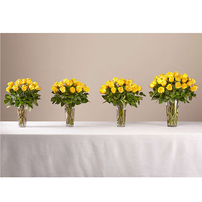 Long Stem Yellow Rose Bouquet –  Family Florist, Red Springs NC