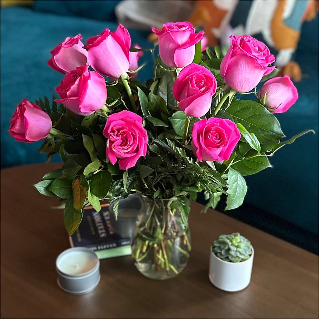 Long Stem Pink Rose Bouquet –  Family Florist, Red Springs NC
