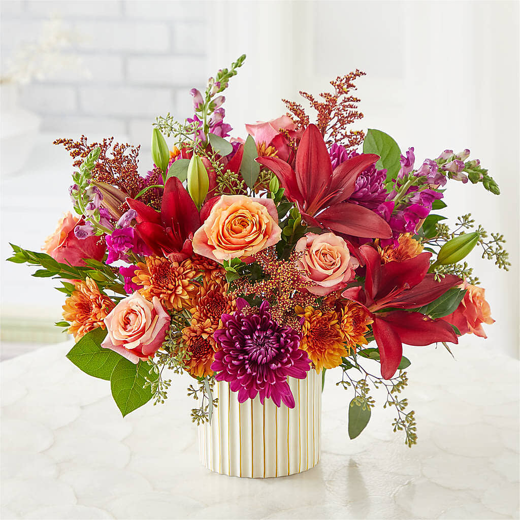 Burgundy Landscape Bouquet –  Family Florist, Red Springs NC