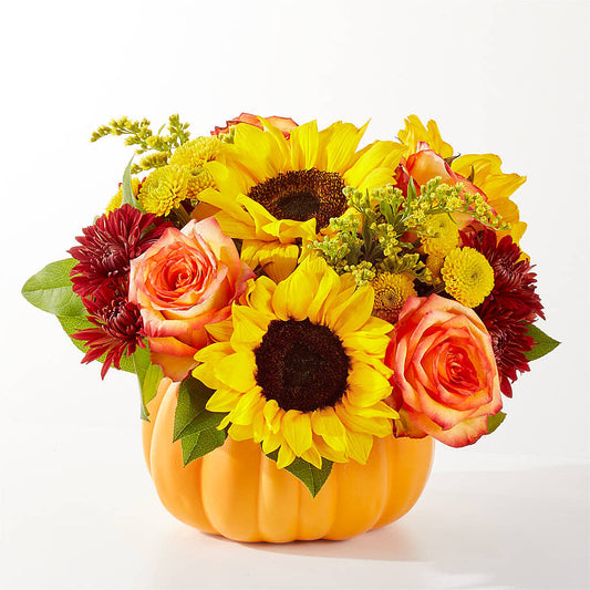 Golden Gourd Pumpkin Bouquet –  Family Florist, Red Springs NC