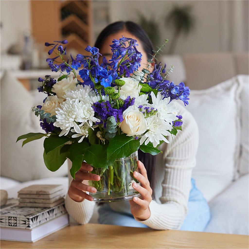 Cerulean Waves Bouquet –  Family Florist, Red Springs NC