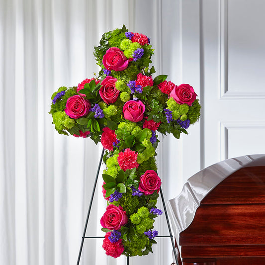 Tribute Rose Floral Cross –  Family Florist, Red Springs NC