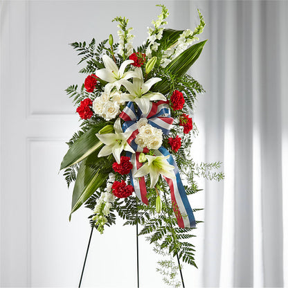 Stars of Life Standing Spray –  Family Florist, Red Springs NC
