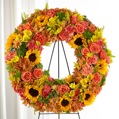 Autumnal Memories Wreath (Standard) –  Family Florist, Red Springs NC