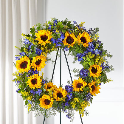 Bright Rays Wreath –  Family Florist, Red Springs NC