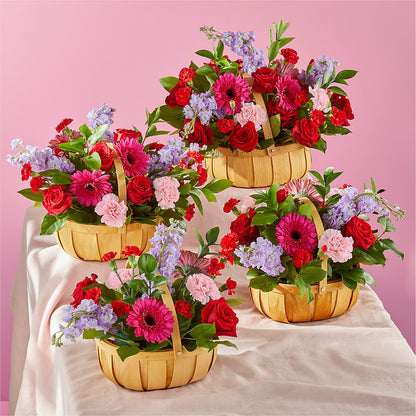 Pink Picnic Basket –  Family Florist, Red Springs NC
