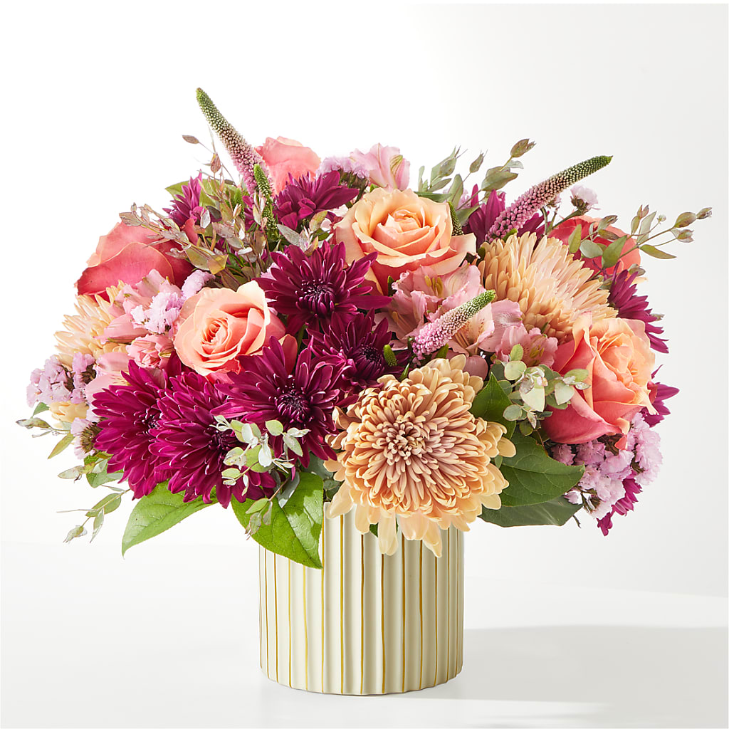 Berry Cobbler Bouquet with Ivory Vase –  Family Florist, Red Springs NC