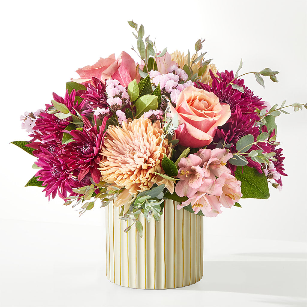 Berry Cobbler Bouquet with Ivory Vase –  Family Florist, Red Springs NC