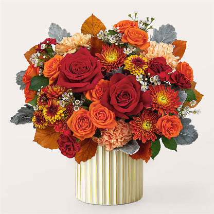 Merlot Bouquet with Ivory Vase –  Family Florist, Red Springs NC