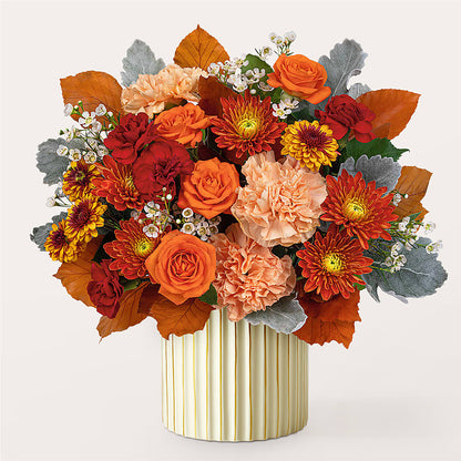 Merlot Bouquet with Ivory Vase –  Family Florist, Red Springs NC