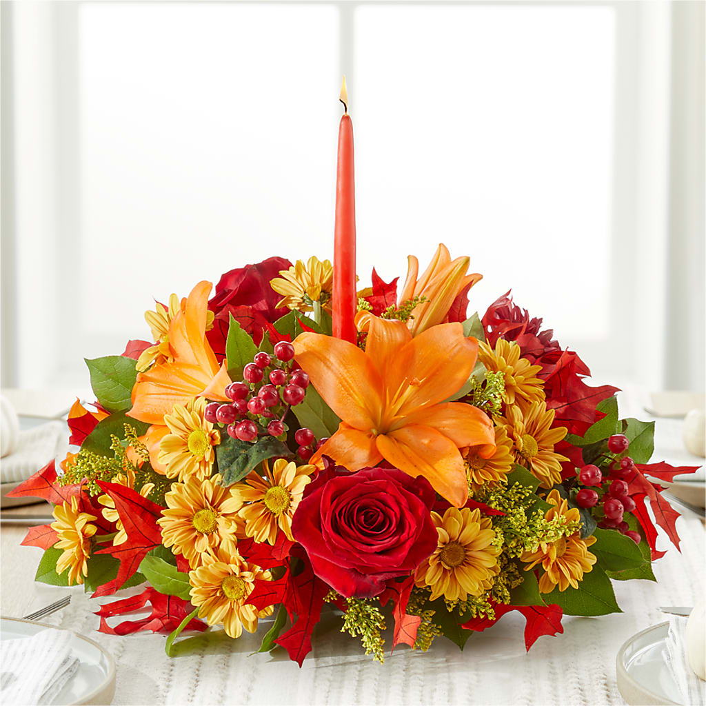 Autumn's Embrace Centerpiece –  Family Florist, Red Springs NC