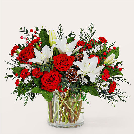 Best in Snow Bouquet –  Family Florist, Red Springs NC